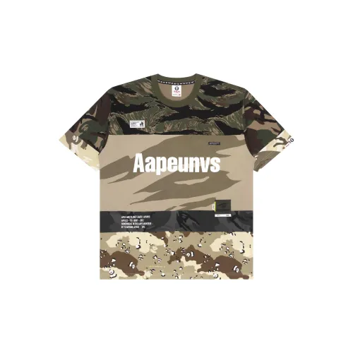 Aape T-Shirts Unisex Brown KHB