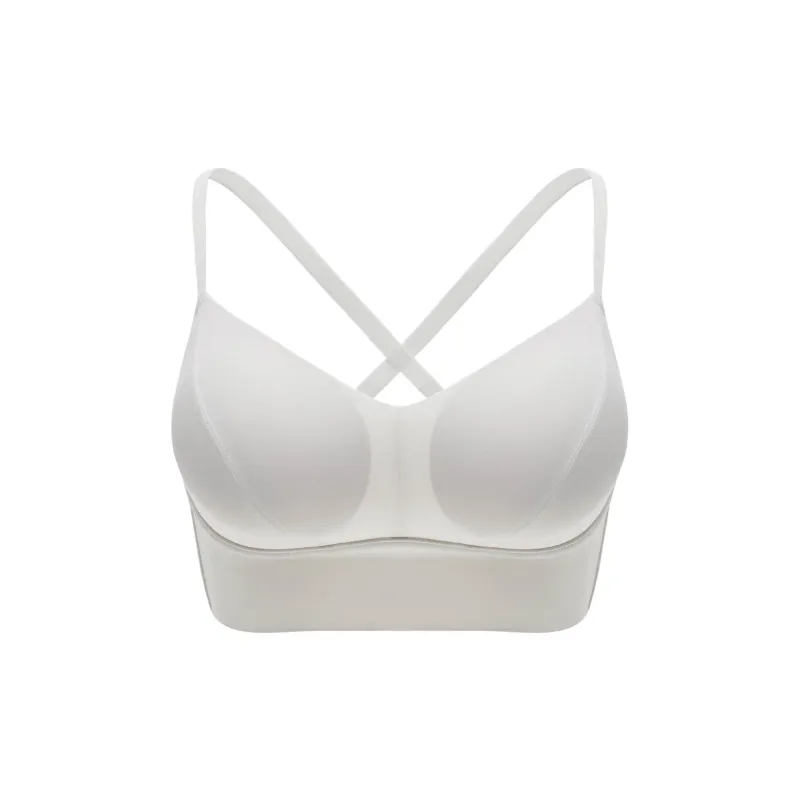 Toffee Pie Comfortable Seamless Back Smoothing Outerwear-Ready Wireless Triangle Cup Minimizing Underwear Women's-13