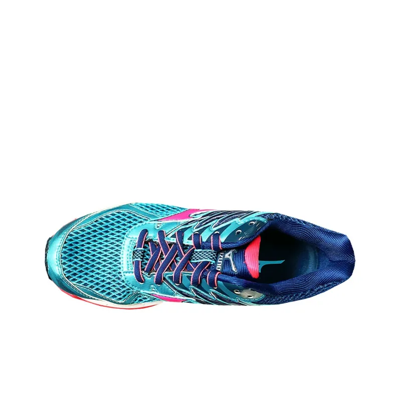 Mizuno Wave Paradox 3 Wear resistant Blue Pink White 'Blue Pink' Women's-2