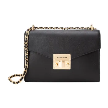 MICHAEL KORS Rose Leather Crossbody Bag Shoulder Bag Women's Black