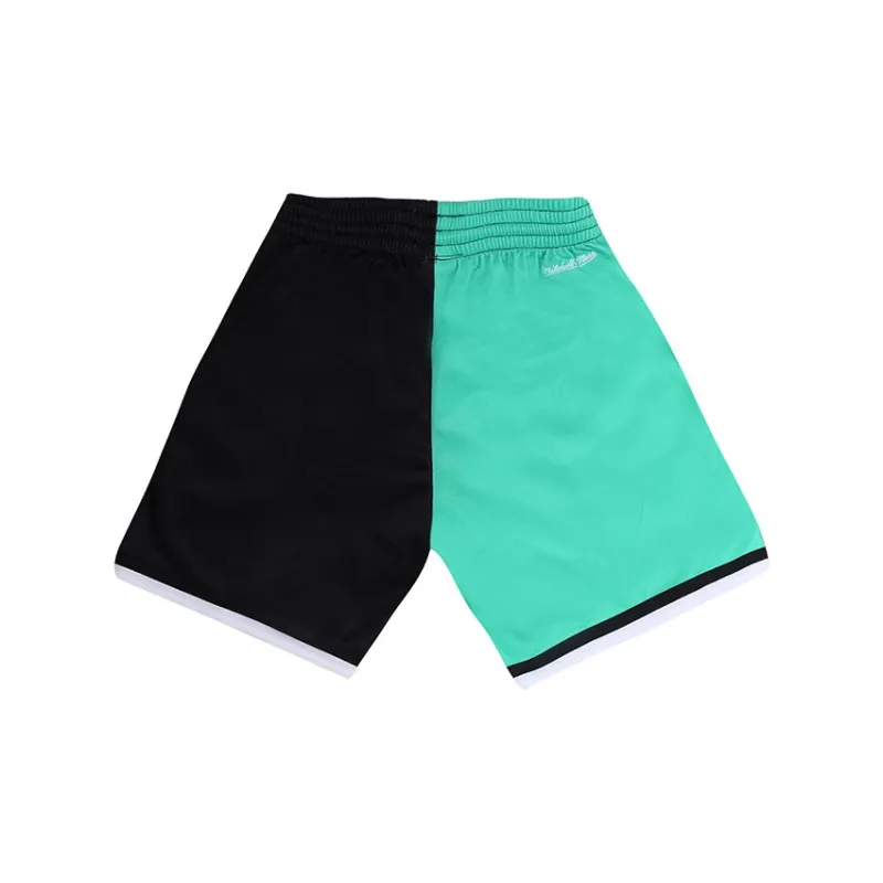 Mitchell Ness Basketball Shorts Men Black Green-1