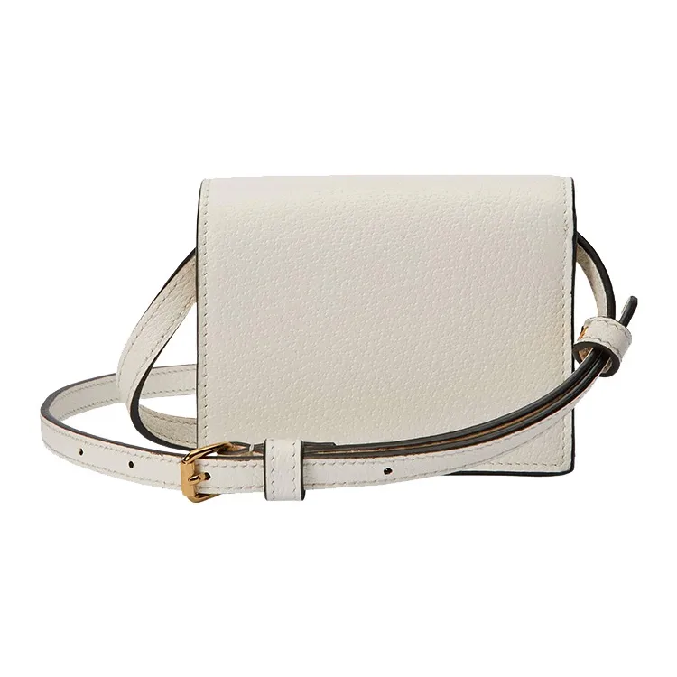 GUCCI Leather Handbag, Shoulder Bag, Crossbody Bag Regular Unisex White-3