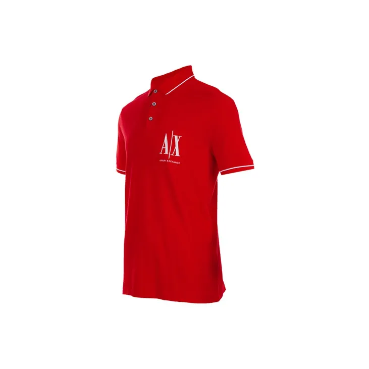 ARMANI EXCHANGE Polo Shirts Men Red-2