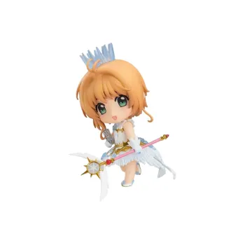 GSC Sakura Kinomoto Nendoroid No.1040 Cardcaptor Sakura Clear Card Edition Clear Ver. Chibi Figures 11cm