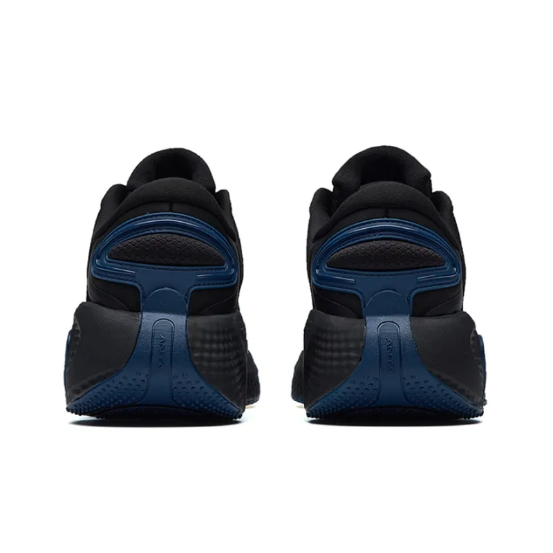Anta Urban Running Lightweight Low-Top Running Shoes Men's Black Gray Blue-4