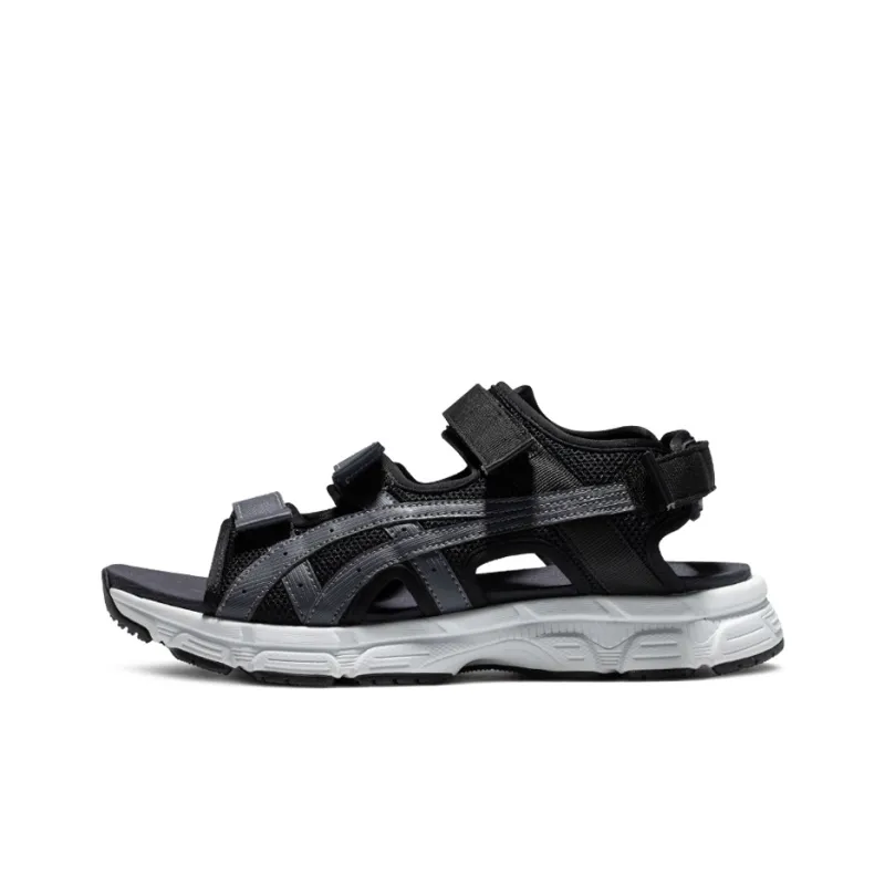 Asics Kahana Sd 2 Fashion Retro Sports Unisex Black Gray Sandals 'Black Gray'-0