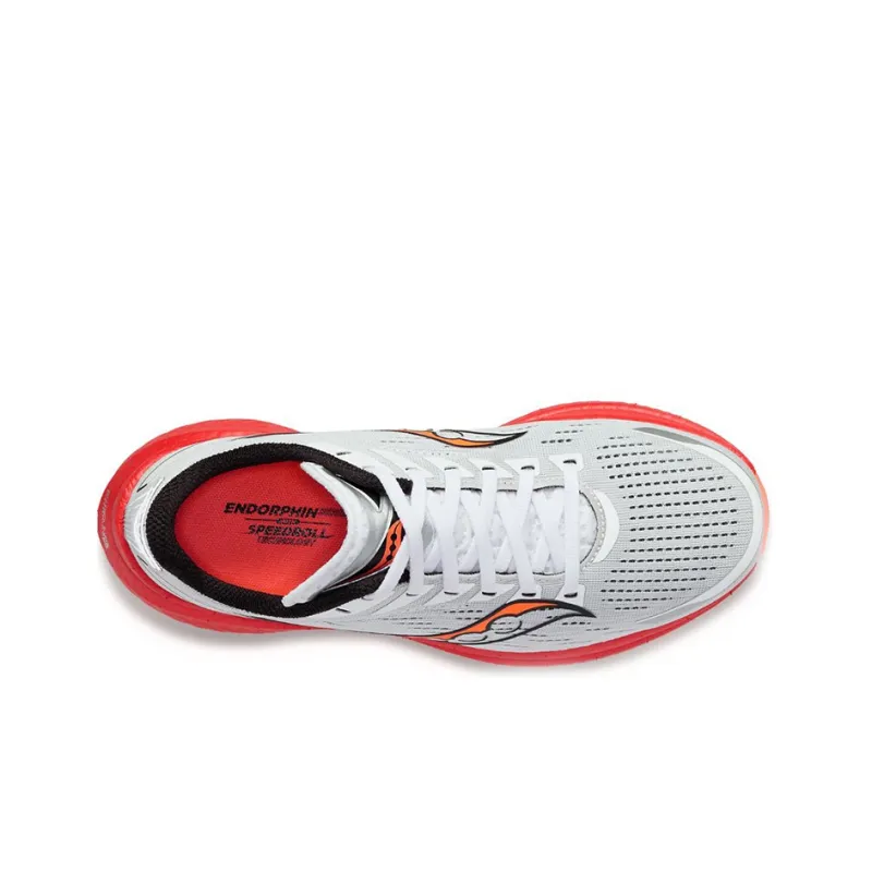 Saucony Endorphin Speed 3 Running Shoes Men Low Top White/Red-3