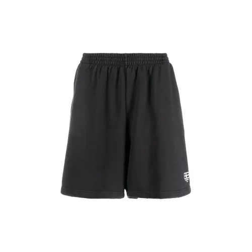 Balenciaga BB Paris Icon Casual Shorts Men Black