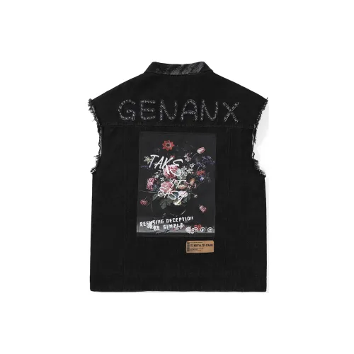 GENANX Vests Unisex Black Gray