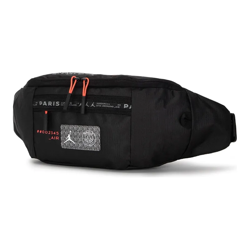 Jordan Paris, Collaboration Polyester Fanny Pack Regular Unisex Black-0