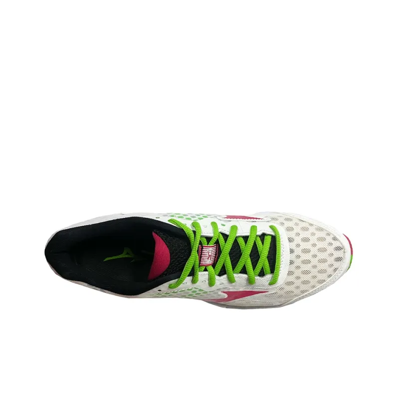Mizuno Wave Connect Durable Breathable Low-Top Running Shoes Women's White Green Pink-2