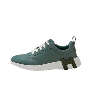 HERMES Bouncing Wear Resistant Low Top Casual Shoes Women's Green