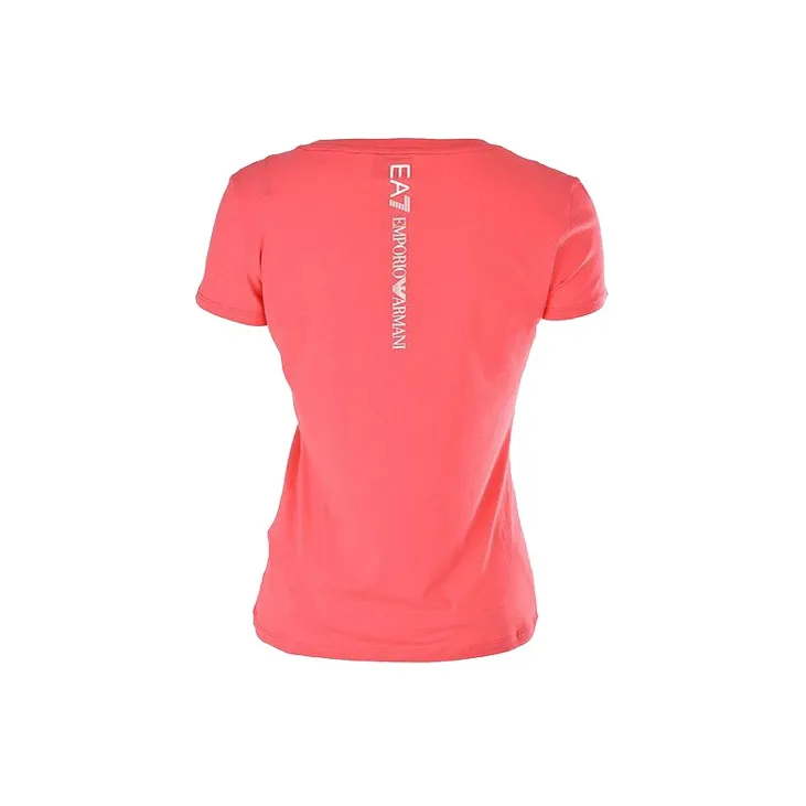 EMPORIO ARMANI EA7 T Shirts Women's Rouge Red-1