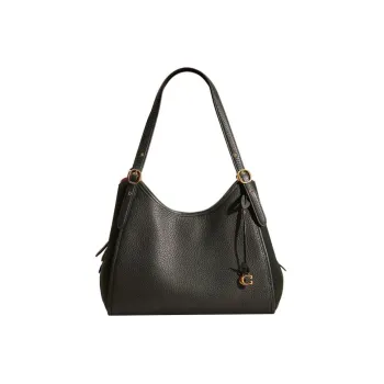 COACH Lori Leather Handbag, Shoulder Bag Women's Black