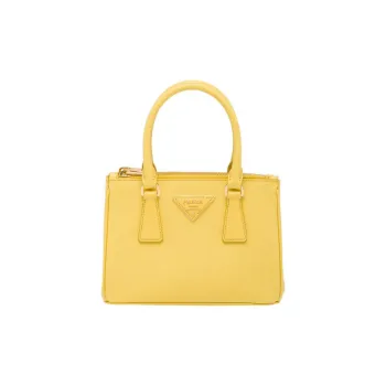 PRADA Galleria Killer Bag Saffiano Leather Crossbody Bag Women's Sunlight Yellow