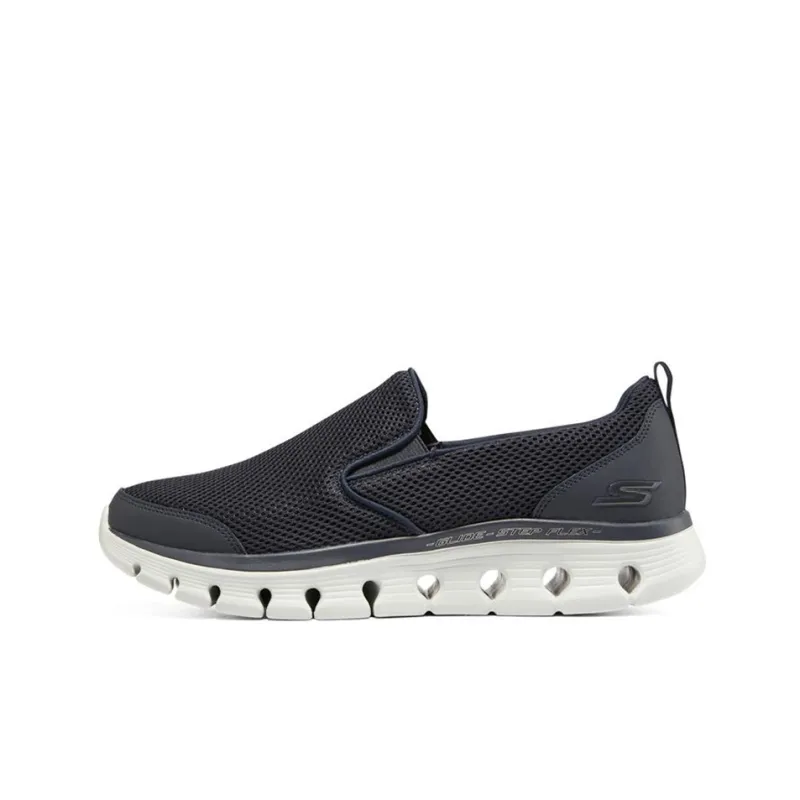 Skechers Go Walk Glide Step Fle Cushioned Slip Resistant Abrasion Resistant Low Top Casual Shoes Men's Blue-0