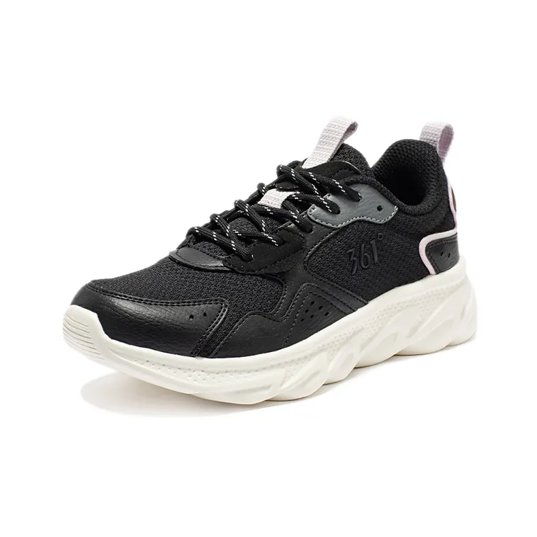 361° Low Top Running Shoes Women's Black Purple-1
