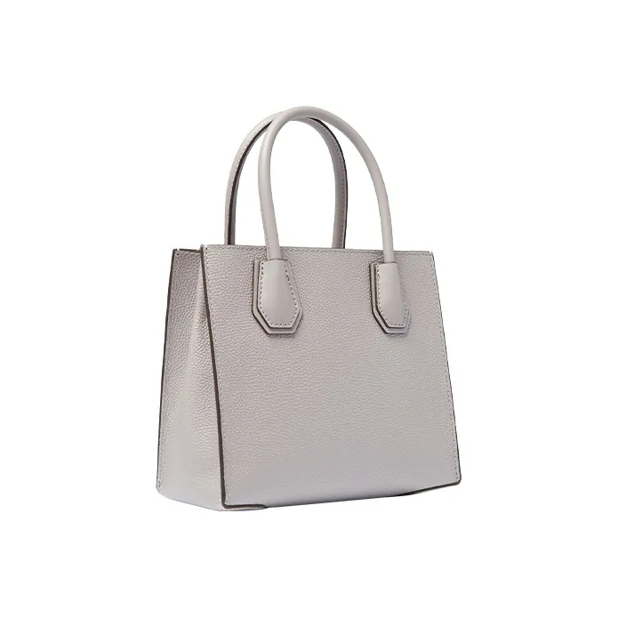 MICHAEL KORS Mercer Cow Leather Trunk Bag, Crossbody Handbag Regular Women's Pearl Gray-1