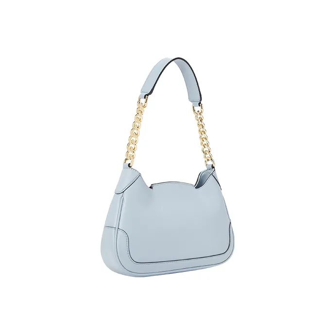 MICHAEL KORS Hally Cow Leather Shoulder Bag Women's Light Blue-1