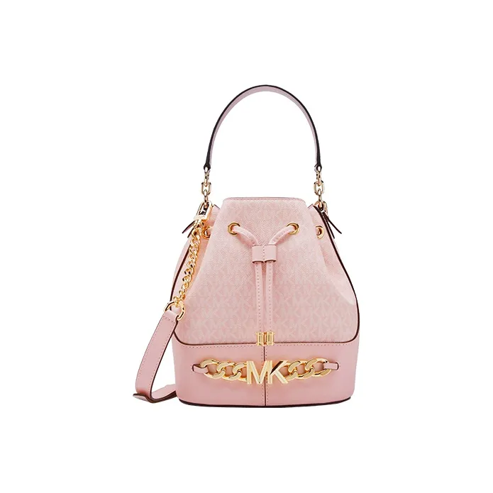 MICHAEL KORS MICHAEL KORS Luggage Collection Cow Leather Bucket Bag, Shoulder Bag, Crossbody Bag, Handbag Women's Pink-0