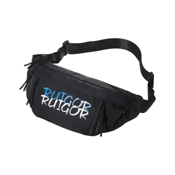 RUIGOR Fabric Fanny Pack Sling Bags Unisex Black/Blue/Light Pearl Green