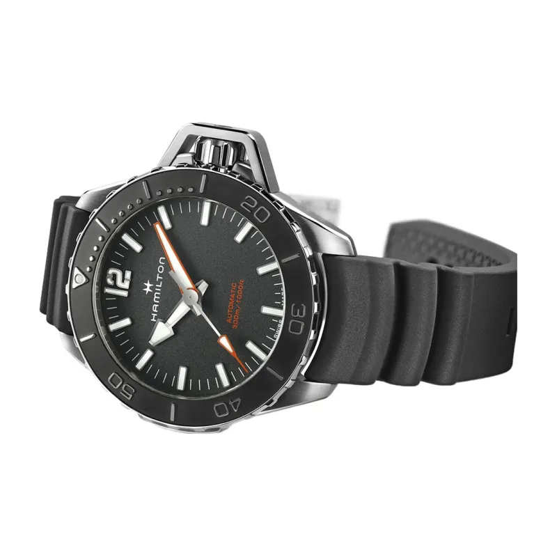 HAMILTON Khaki Marine Collection Automatic Mechanical Movement Men's Watch Black Dial H77825330-1