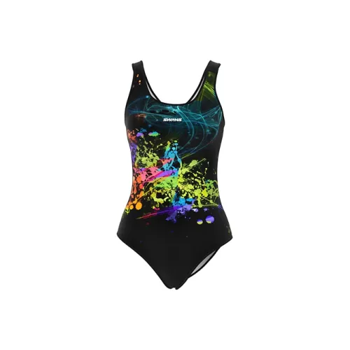 Swans One-piece Swimsuit Women's Color Blue Light