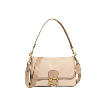 COACH Tabby Cow Leather Handbag, Shoulder Bag, Crossbody Bag Tubas Women's Ivory White