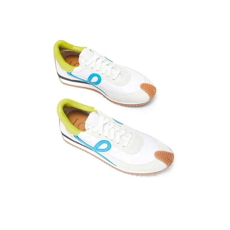 LOEWE Flow Runner Low Top Casual Shoes Men's White-3