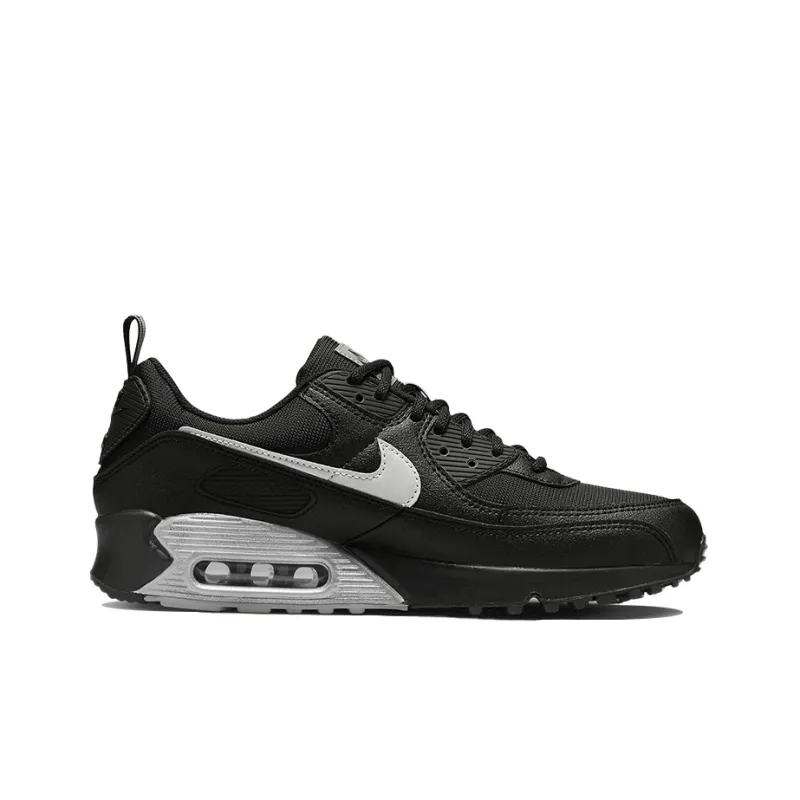 Nike Air Max 90 Black Metallic Silver Mini Swoosh-1