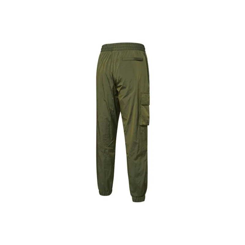 PUMA Knitted Sweatpants Men Olive Green-1