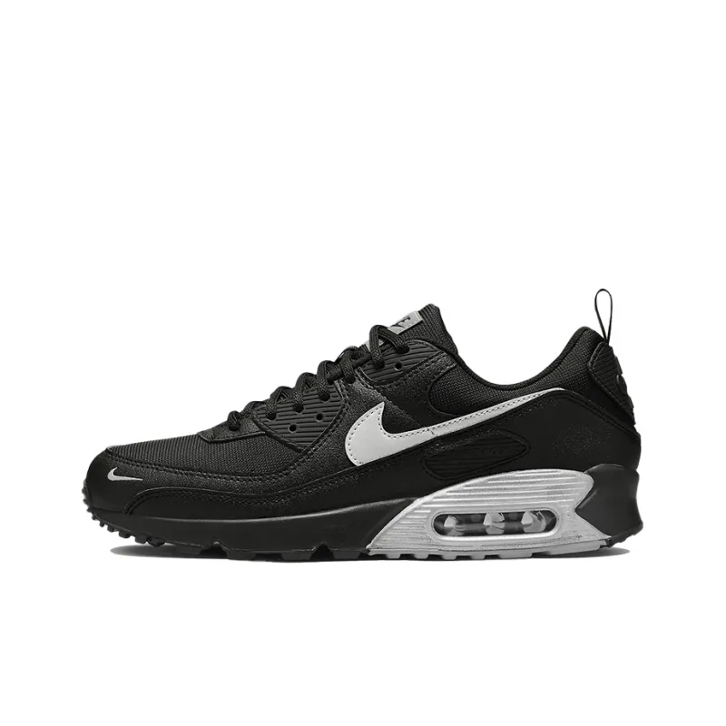 Nike Air Max 90 Black Metallic Silver Mini Swoosh-0