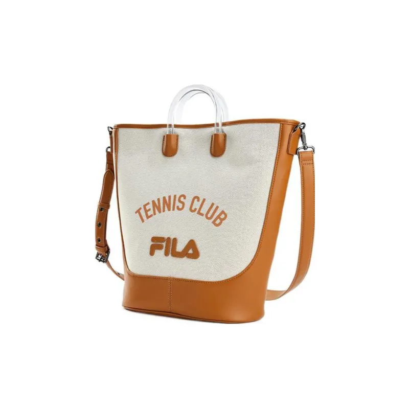 FILA Fusion Fabric Shoulder Bag, Crossbody Bag, Handbag Women's Khaki-1