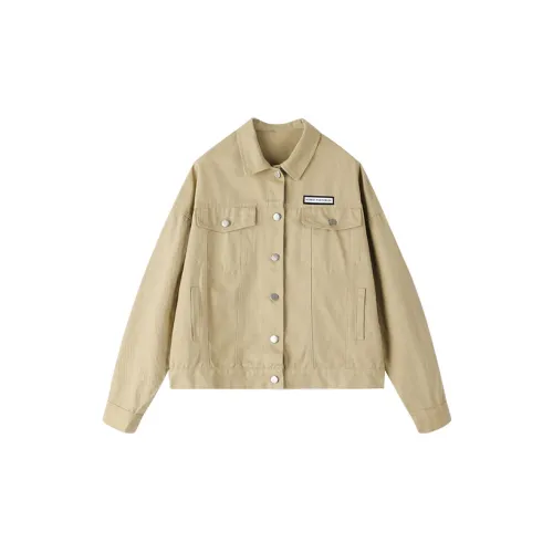 MOPB Denim Jackets Women's Khaki