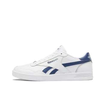 Reebok Royal Techque T Anti-Slip Wear-Resistant Low-Top Skateboard Shoes White Blue