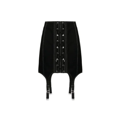 DION LEE Casual Short Skirts Women's Black