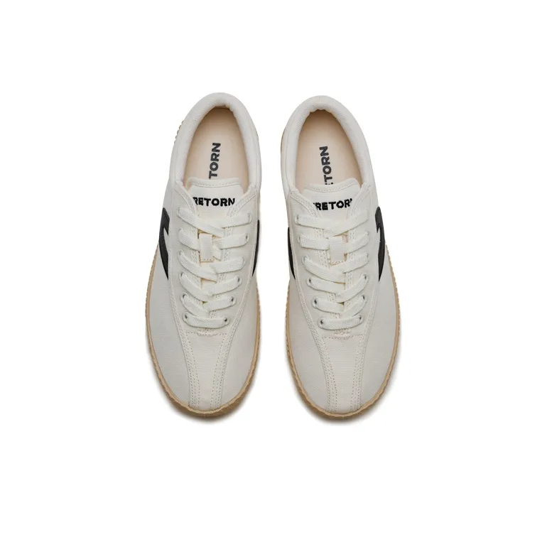 TRETORN Nylite OG Classic Low Top Skateboard Shoes Unisex Beige Dark Gray-4