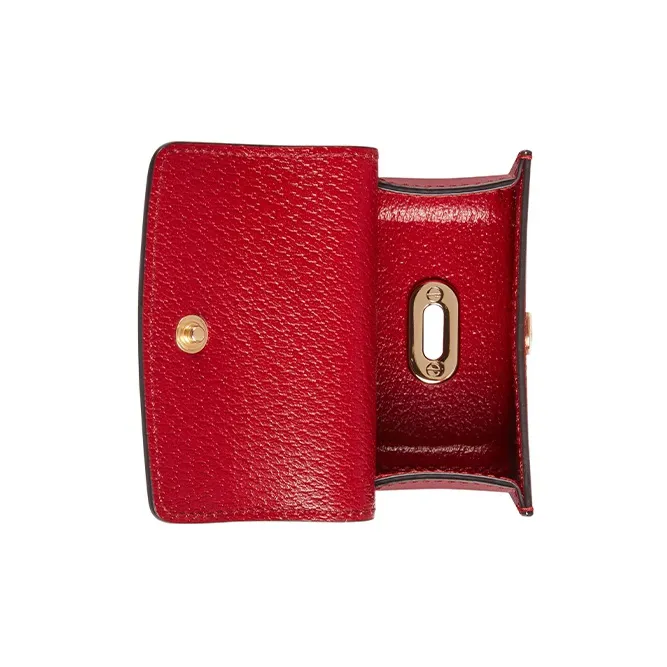 GUCCI Recycled Material Storage Bag Unisex Furong Red-3