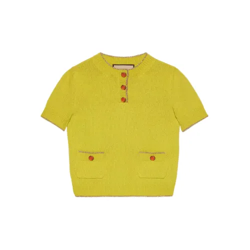 GUCCI Crew neck Short sleeve Knit Top