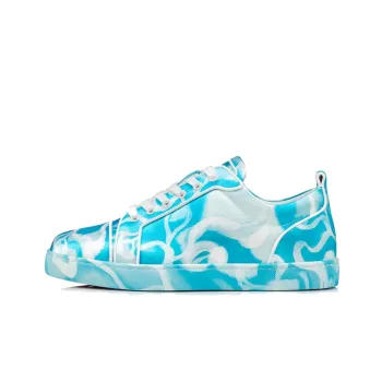 CL LUBOTING Low Top Stylish Skateboarding Shoes Men's Blue White