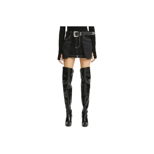 DION LEE Casual Short Skirts Women's Black