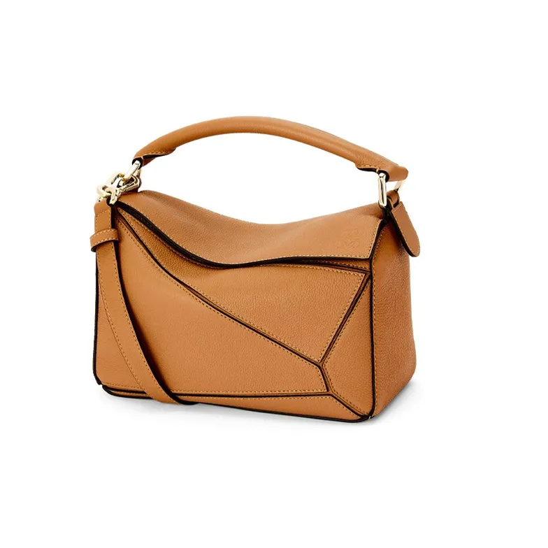 LOEWE Puzzle Calfskin Shoulder Bag, Crossbody Bag, Handbag Medium Size Women's Light Caramel-2