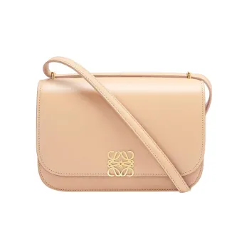 LOEWE Goya Cow Leather Shoulder Bag Crossbody Bag Small Size Women's Flesh
