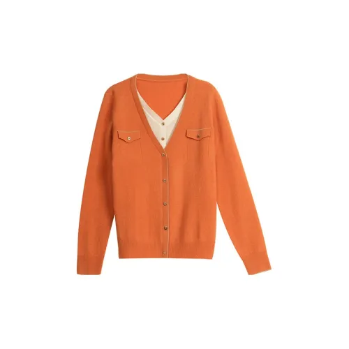 Olrain Knitwear Women's Orange