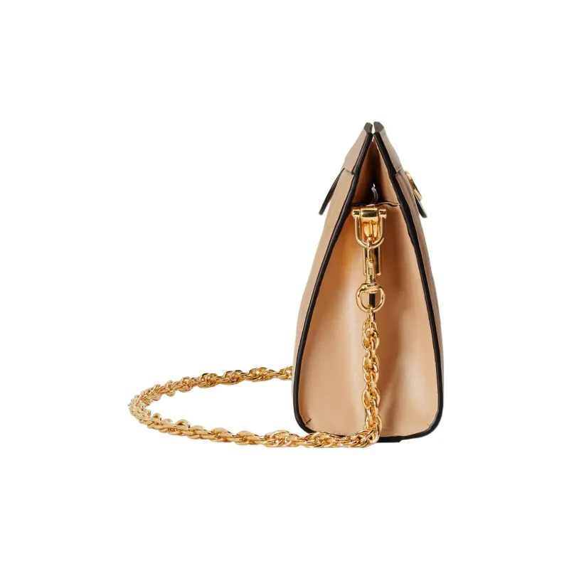 GUCCI GG Matelassé Leather Chain Bag Shoulder Bag Shoulder Bag, Handbag Women's Beige Yellow-4