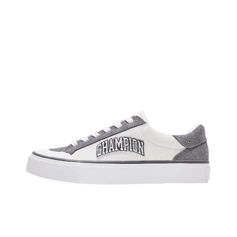 Champion Campus Star 1.0 Campus Collection Low Top Skateboard Shoes Men's Gray White-0