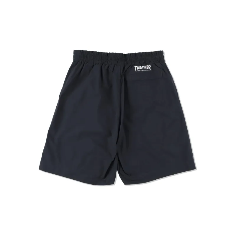 WIND AND SEA WIND AND SEA X Thrasher Co Branded Casual Shorts Men Navy Blue-1