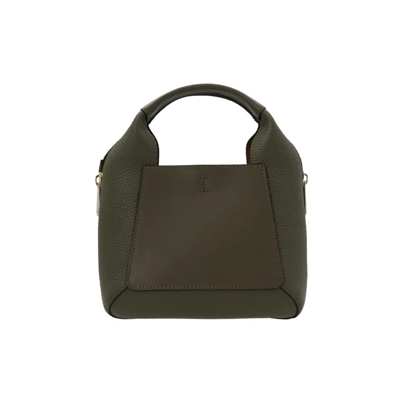Furla Gilda Leather Tote Shoulder Bag, Crossbody Bag, Handbag Mini Women's Green-0