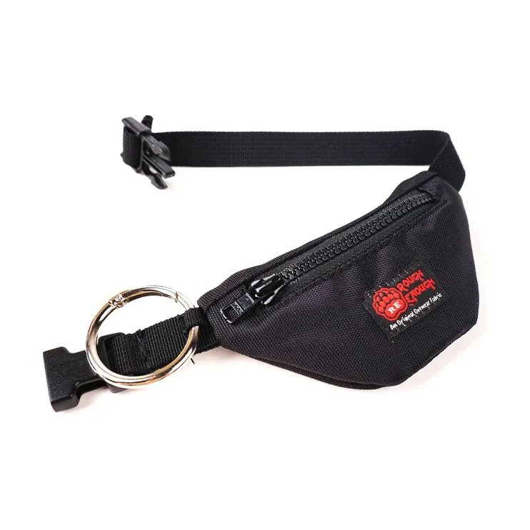Rough Enough Nylon Key Pouch Mini Unisex Black-1