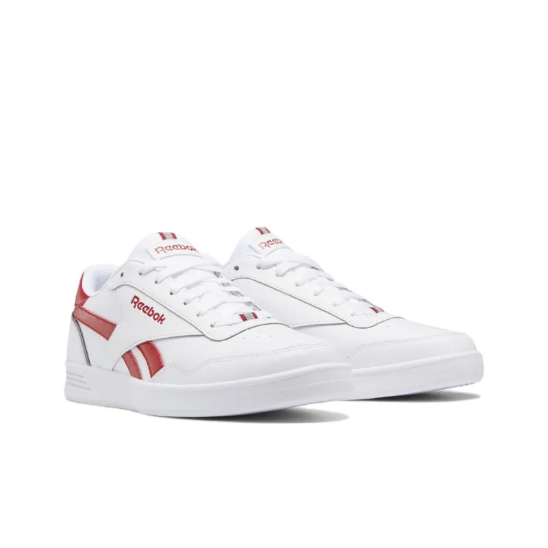 Reebok Royal Techque T Anti-Slip Wear-Resistant Low-Top Skateboard Shoes Men's White Red-2